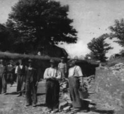 Re-building the Rectory Wall on Tower (Parsons) Hill in Ardmore, Co Waterford.